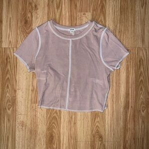 Blush Cropped Tee